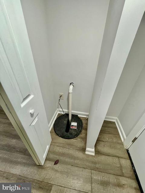 263 S Hilton St, Baltimore, MD 21229 - detailed view of wood finished floors and baseboards