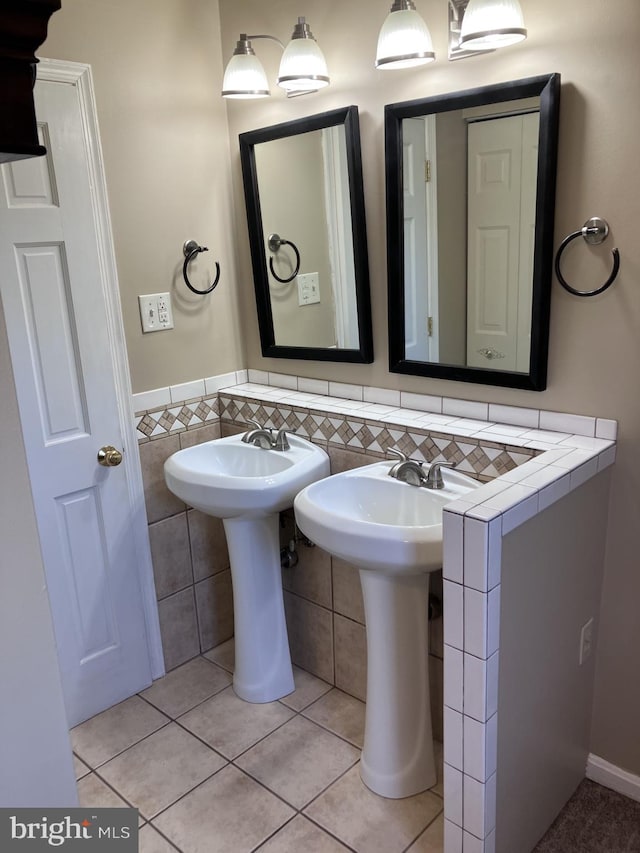 9118 Bobwhite Cir, Gaithersburg, MD 20879 - bathroom with tile patterned flooring
