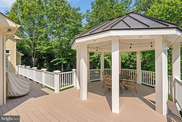 301 Reserve Gate Ter, Silver Spring, MD 20905 - deck with a gazebo and outdoor dining space