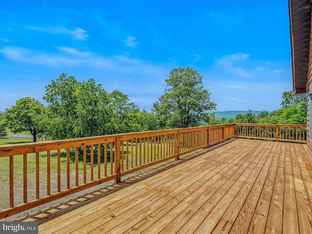3906 Highland Ridge Rd, Berkeley Springs, WV 25411 - wooden terrace featuring a yard