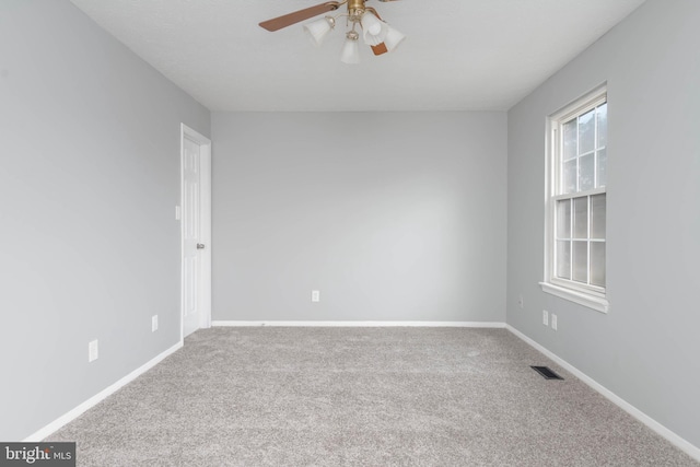 17 Powhurst Ct, Nottingham, MD 21236 - empty room with carpet, a ceiling fan, and baseboards