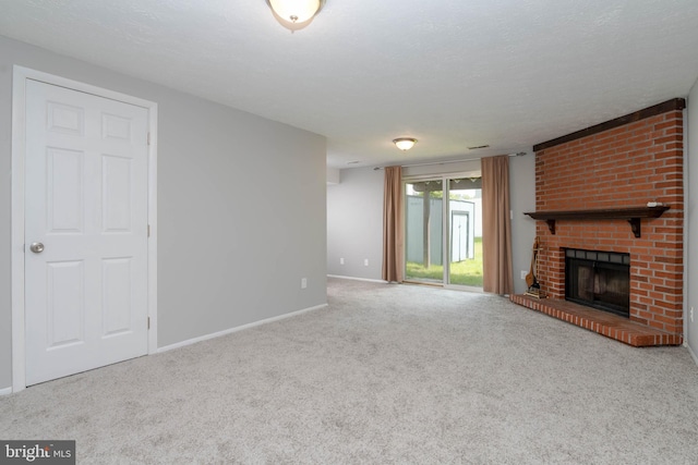17 Powhurst Ct, Nottingham, MD 21236 - unfurnished living room featuring carpet flooring, a fireplace, and baseboards
