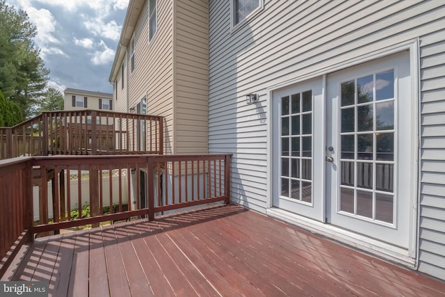 17 Powhurst Ct, Nottingham, MD 21236 - wooden deck featuring french doors