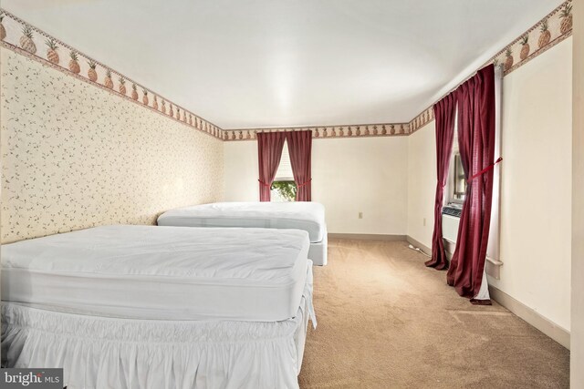 109 Chew Ave W, Saint Michaels, MD 21663 - carpeted bedroom with wallpapered walls and baseboards