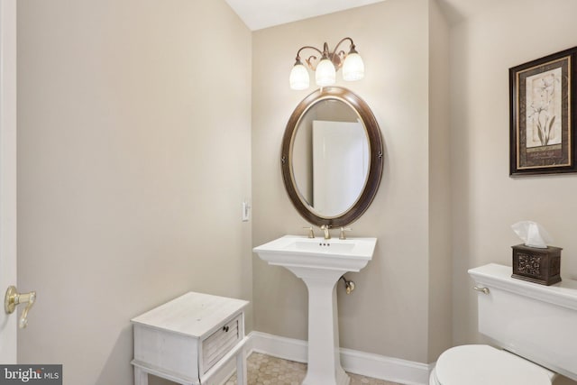 13 Lenape Ct, Mount Laurel, NJ 08054 - half bathroom featuring toilet and baseboards