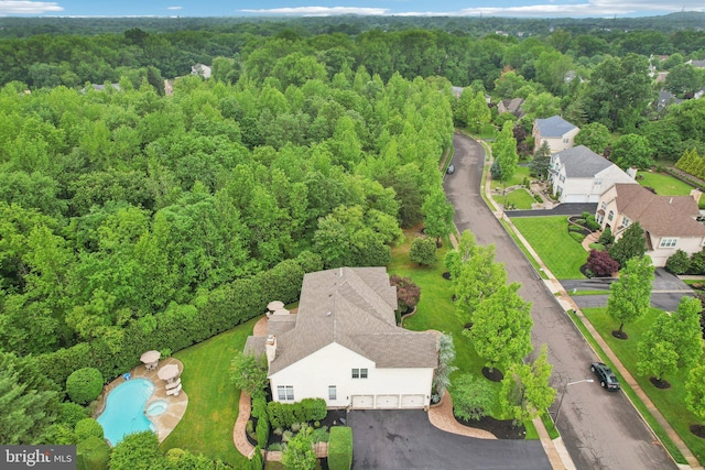 13 Lenape Ct, Mount Laurel, NJ 08054 - bird's eye view of a heavily wooded area
