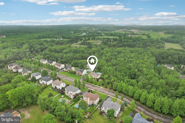 13 Lenape Ct, Mount Laurel, NJ 08054 - aerial perspective of suburban area featuring a forest