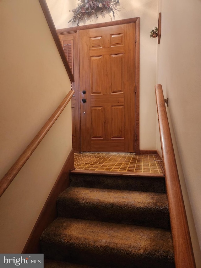 view of stairs