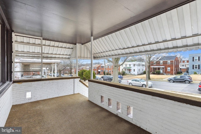 view of patio / terrace with a residential view