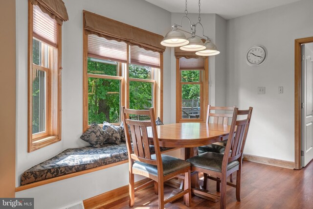 12451 High Point Rd, Felton, PA 17322 - dining space featuring healthy amount of natural light, wood finished floors, and baseboards