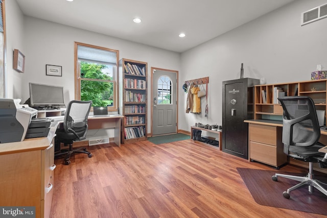 12451 High Point Rd, Felton, PA 17322 - office space featuring light wood-type flooring, recessed lighting, and baseboards