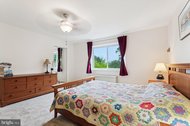 614 Sligo Ave Unit 504, Silver Spring, MD 20910 - bedroom with carpet and ceiling fan