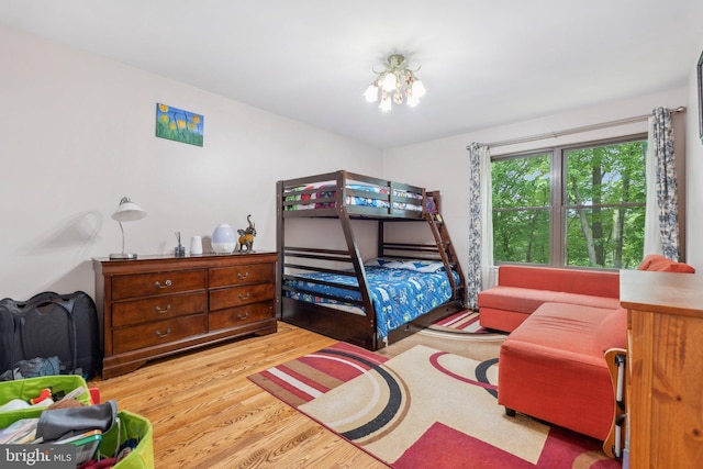 2307 Bright Leaf Way, Baltimore, MD 21209 - bedroom featuring wood finished floors and a chandelier