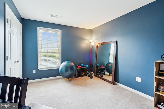 623 Main St Unit 623-B, Gaithersburg, MD 20878 - exercise room featuring carpet and baseboards