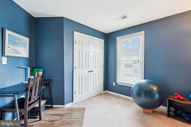 623 Main St Unit 623-B, Gaithersburg, MD 20878 - carpeted home office with baseboards