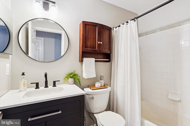 623 Main St Unit 623-B, Gaithersburg, MD 20878 - bathroom featuring toilet, shower / tub combo, and vanity