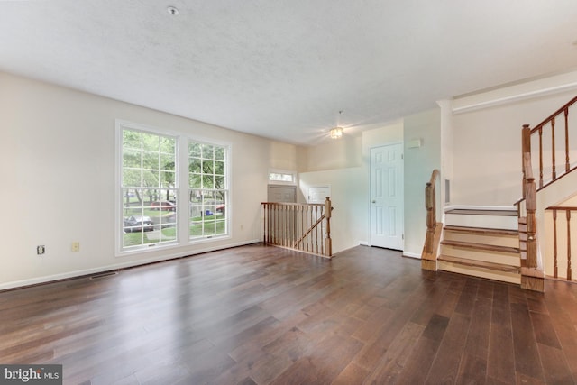 19202 Cross Ridge Dr, Germantown, MD 20874 - spare room featuring wood finished floors, baseboards, and stairs