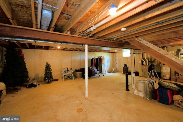 view of basement