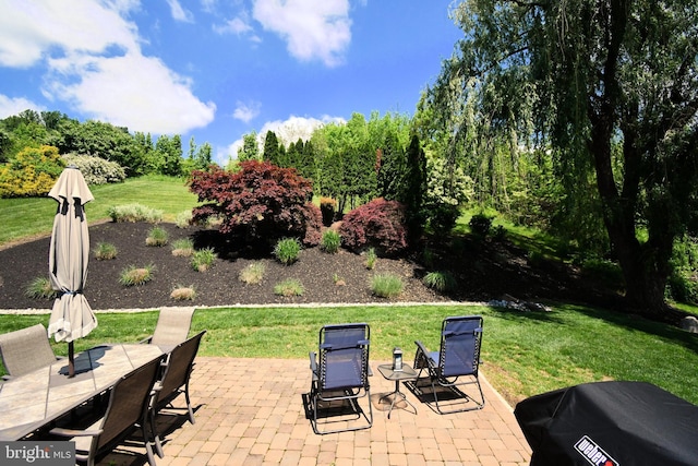 view of patio / terrace featuring outdoor dining area