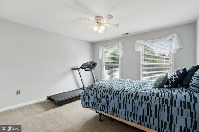 16110 Amethyst Ln, Bowie, MD 20716 - bedroom featuring carpet, baseboards, and a ceiling fan
