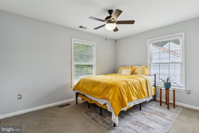16110 Amethyst Ln, Bowie, MD 20716 - bedroom featuring carpet flooring, baseboards, and a ceiling fan