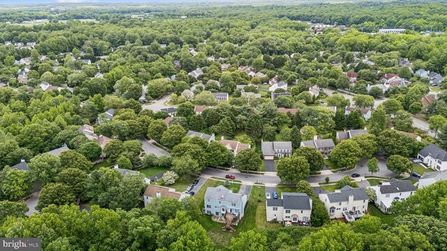16110 Amethyst Ln, Bowie, MD 20716 - aerial perspective of suburban area featuring a forest