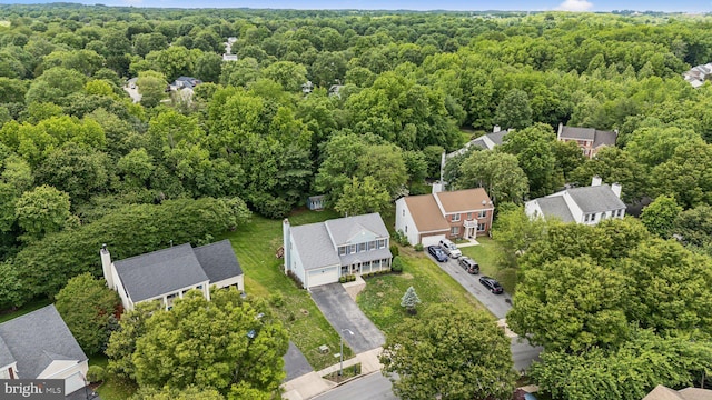 16110 Amethyst Ln, Bowie, MD 20716 - aerial view of residential area featuring a forest