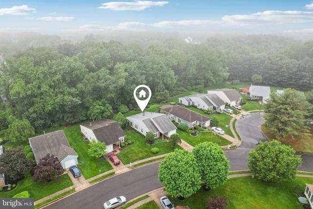 38 Falmouth Dr, Mount Laurel, NJ 08054 - aerial view of residential area featuring a forest