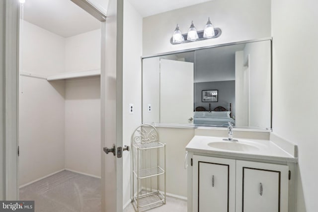 38 Falmouth Dr, Mount Laurel, NJ 08054 - bathroom featuring vanity and baseboards