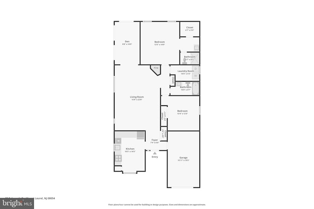 38 Falmouth Dr, Mount Laurel, NJ 08054 - room layout
