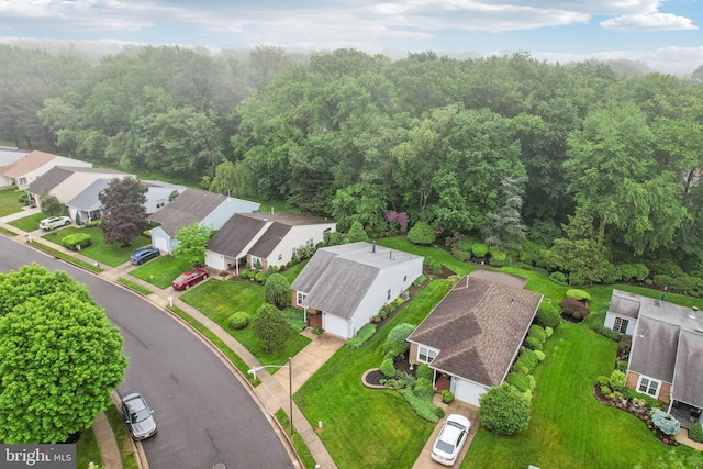 38 Falmouth Dr, Mount Laurel, NJ 08054 - aerial view of residential area featuring a forest