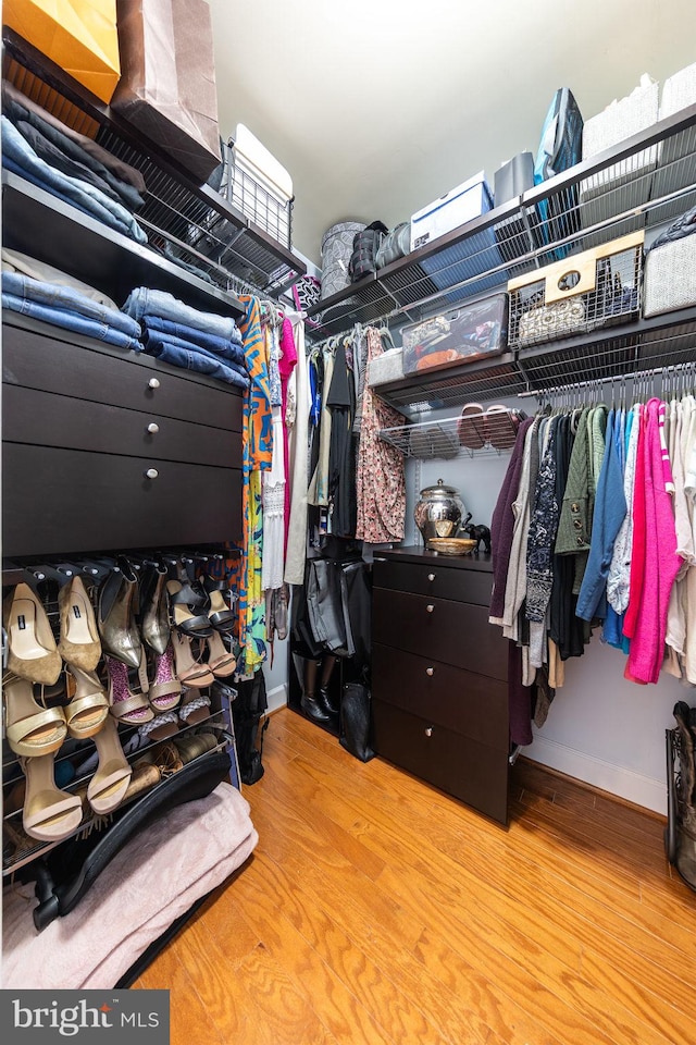 12800 Libertys Delight Dr Unit 403, Bowie, MD 20720 - walk in closet with wood finished floors