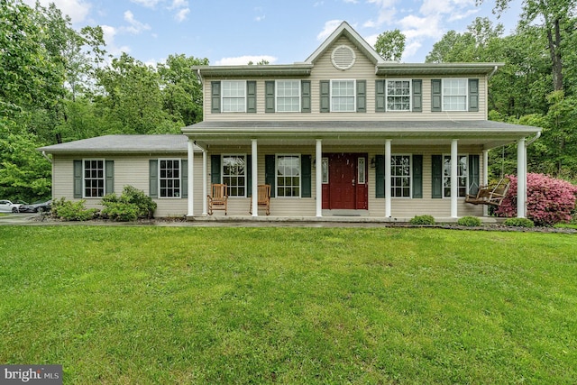 1070 George Brown Rd, Millerstown, PA 17062 - colonial inspired home featuring a porch and a front lawn
