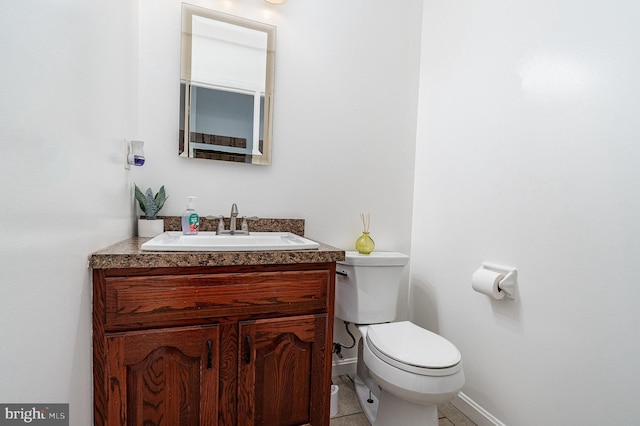 1070 George Brown Rd, Millerstown, PA 17062 - bathroom featuring toilet, vanity, baseboards, and tile patterned flooring