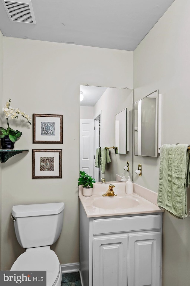 2021 Rudy Serra Dr Unit 1D, Eldersburg, MD 21784 - half bathroom with toilet and vanity