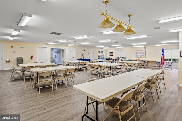 2021 Rudy Serra Dr Unit 1D, Eldersburg, MD 21784 - dining space with light wood finished floors and baseboards