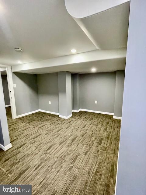 25 Elmont Ave, Baltimore, MD 21206 - finished below grade area with baseboards and recessed lighting