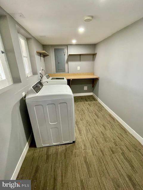 25 Elmont Ave, Baltimore, MD 21206 - washroom with independent washer and dryer and baseboards