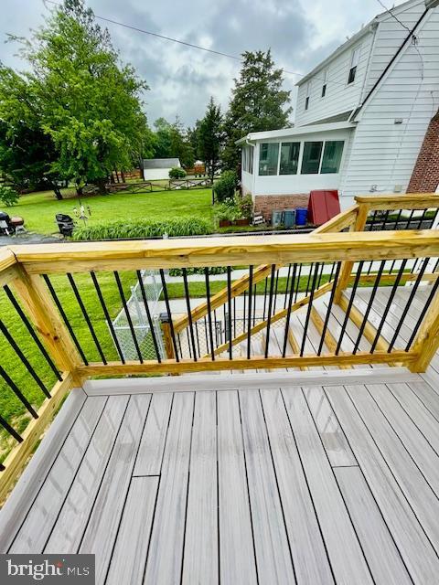 25 Elmont Ave, Baltimore, MD 21206 - deck featuring a yard