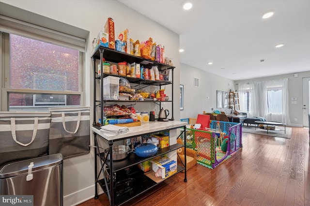 1322 N Hollywood St, Philadelphia, PA 19121 - recreation room featuring wood finished floors and recessed lighting