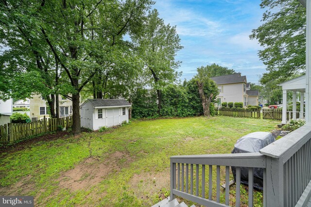 15210 Emory Ct, Bowie, MD 20716 - view of yard featuring an outbuilding and a residential view