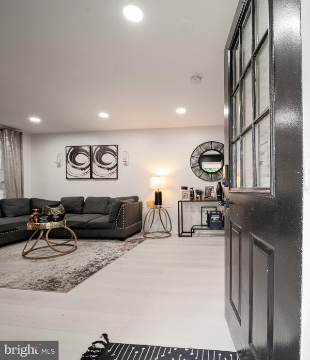 15210 Emory Ct, Bowie, MD 20716 - living room with recessed lighting and wood finished floors