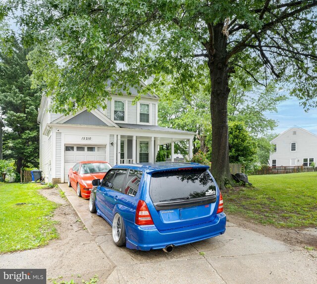 15210 Emory Ct, Bowie, MD 20716 - view of front of home featuring an attached garage and a porch