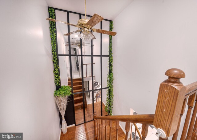 15210 Emory Ct, Bowie, MD 20716 - detailed view of wood finished floors and ceiling fan
