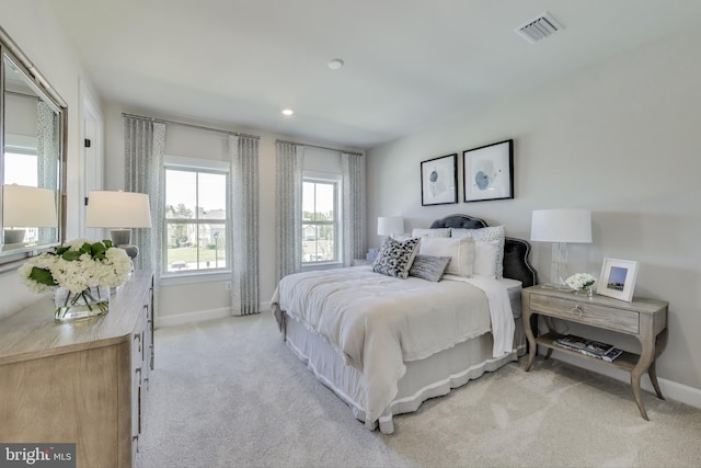 6501 Clubhouse Dr, Laurel, MD 20708 - bedroom featuring light colored carpet, baseboards, and recessed lighting