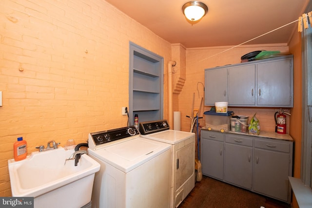 3632 Midvale Ave, Philadelphia, PA 19129 - clothes washing area featuring cabinet space and separate washer and dryer