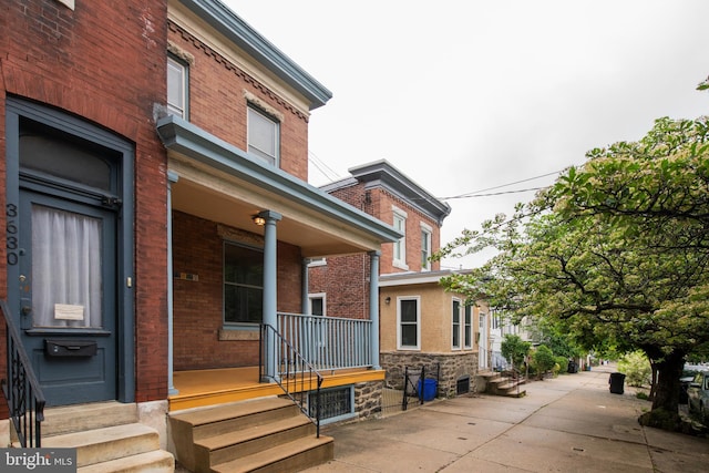 3632 Midvale Ave, Philadelphia, PA 19129 - exterior space featuring entry steps, brick siding, and a porch