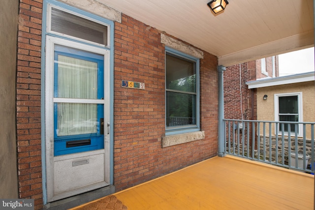 3632 Midvale Ave, Philadelphia, PA 19129 - property entrance featuring brick siding and a porch