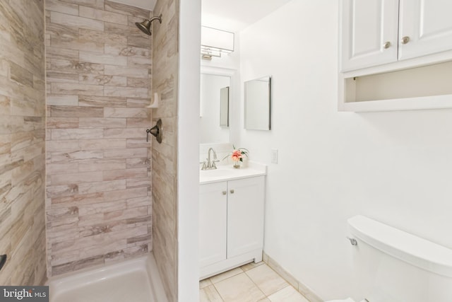 44007 Kitts Hill Ter, Ashburn, VA 20147 - full bath with vanity, a tile shower, and tile patterned flooring