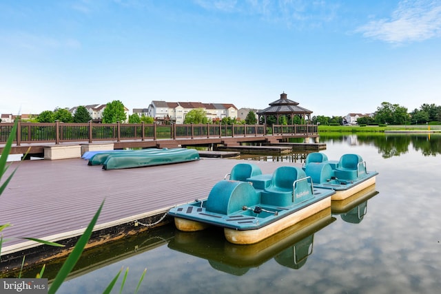 44007 Kitts Hill Ter, Ashburn, VA 20147 - dock with a gazebo and a water view